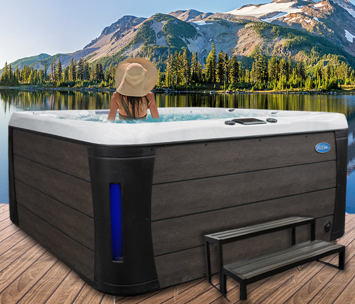 Calspas hot tub being used in a family setting - hot tubs spas for sale Santa Barbara